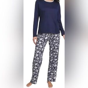 Lands End 2 pc Knit Pajama Set